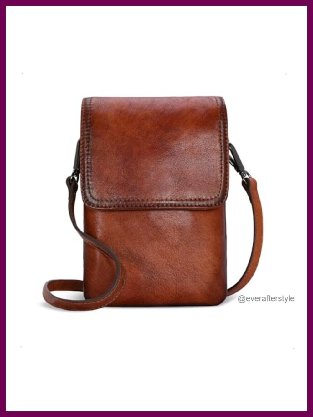 Genuine Leather RFID Blocking Small Crossbody Bag for Women Travel